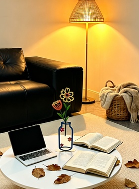 桌面小物让家更有故事感平面花瓶