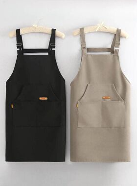 特别洋气好看的围裙防水围裙厨房专用防水防油的围裙厨师围裙