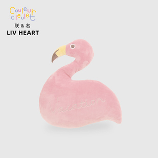 日本LIVHEART火烈鸟宝宝安抚玩偶创意抱枕公仔生日礼物毛绒玩具女