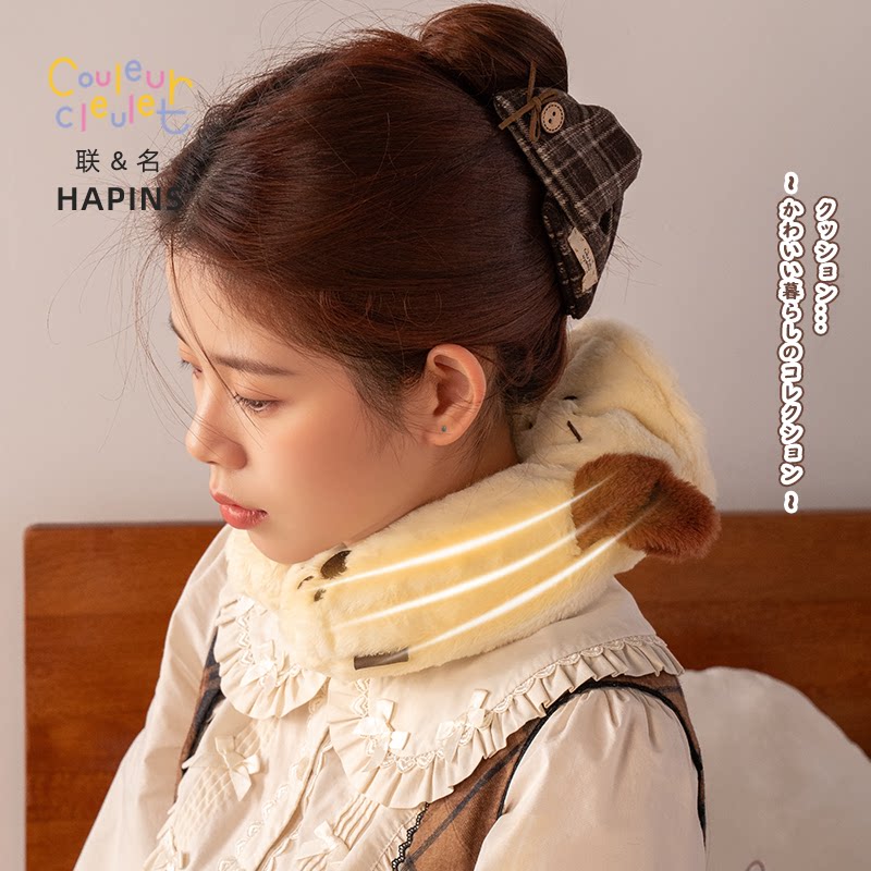 【猫咪热水袋U型颈】联名HAPiNAS热敷注水肩颈理疗毛绒加厚U型颈