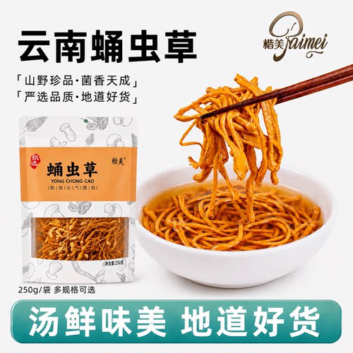 楷美云南特产蛹虫草煲汤材料无硫
