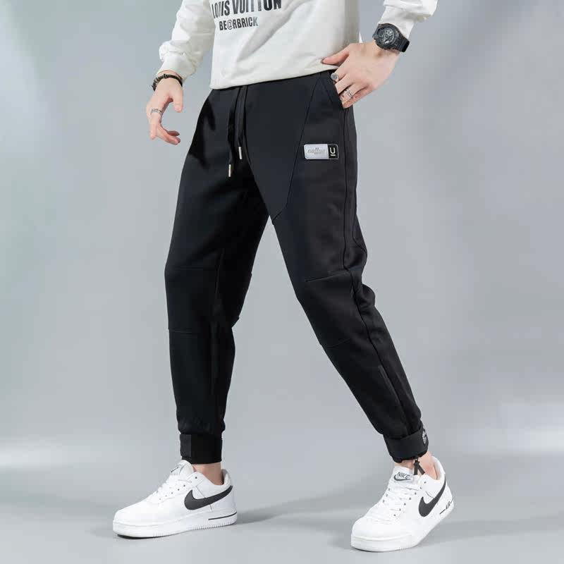 2021秋冬新款潮牌裤子男时尚潮流哈伦裤休闲裤男QT5031-2101图片