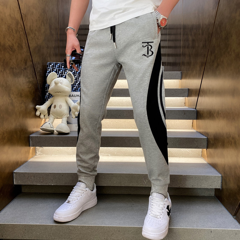 2021秋季潮牌裤子男修身小脚潮流休闲裤男运动裤QT5031-6007-P85，男装休闲裤，电商D218