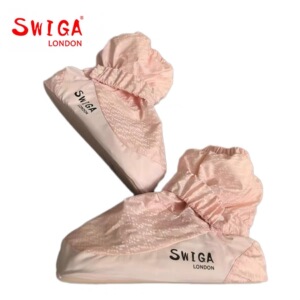 Swiga芭蕾保暖鞋靴高帮厚成人儿童羽绒秋冬候场防水舞蹈热身鞋