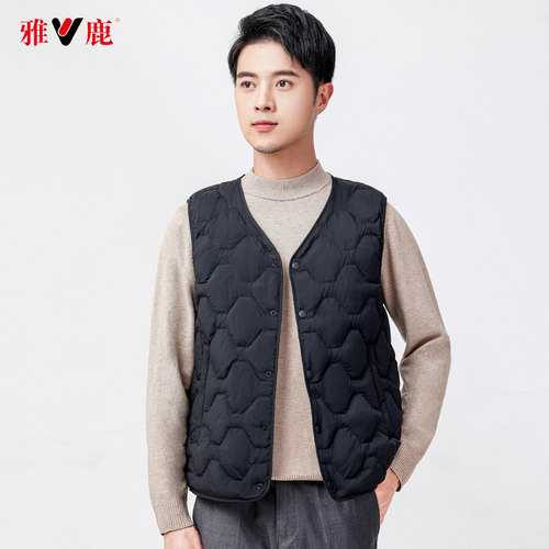 男士轻薄款羽绒马甲保暖鸭绒背心