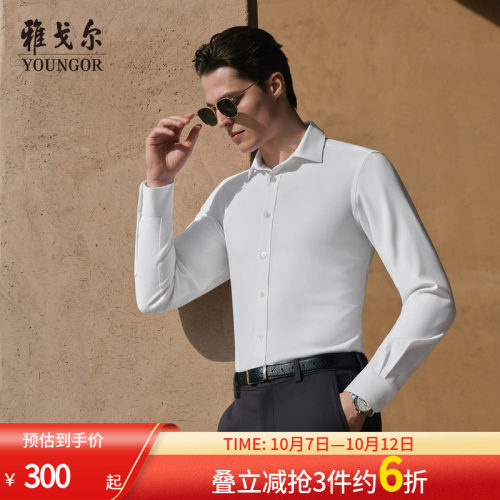 雅戈尔长袖商务绅士衬衫