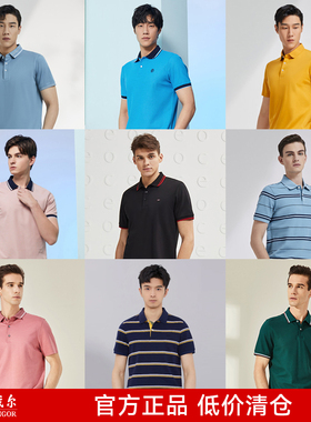 【短袖T恤清仓】雅戈尔奥莱男士正品短袖T恤时尚百搭商务POLO衫男