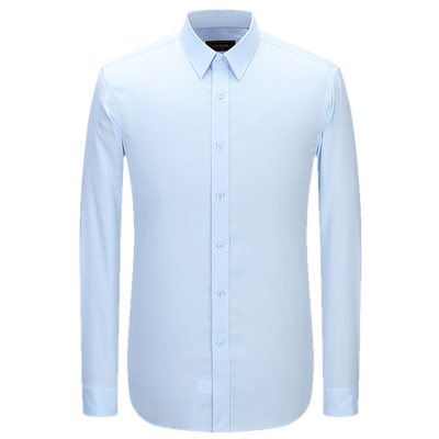 雅戈尔 商场同款男浅蓝提花DP系列长袖衬衫YLDP120666IJY