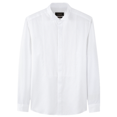 雅戈尔一字领长袖行政商务衬衫