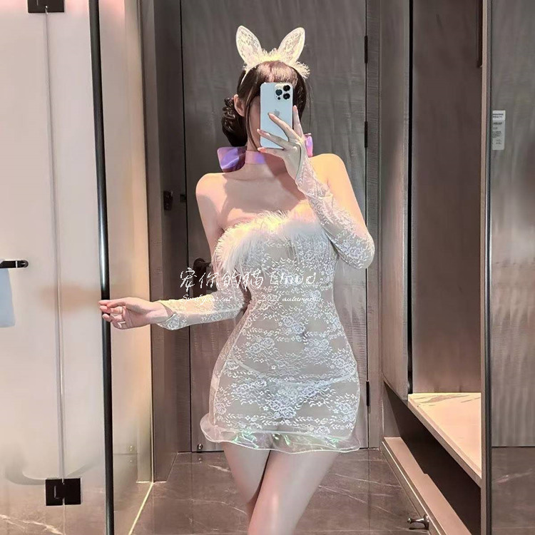 汤姆女友蕾丝透视诱惑包臀裙