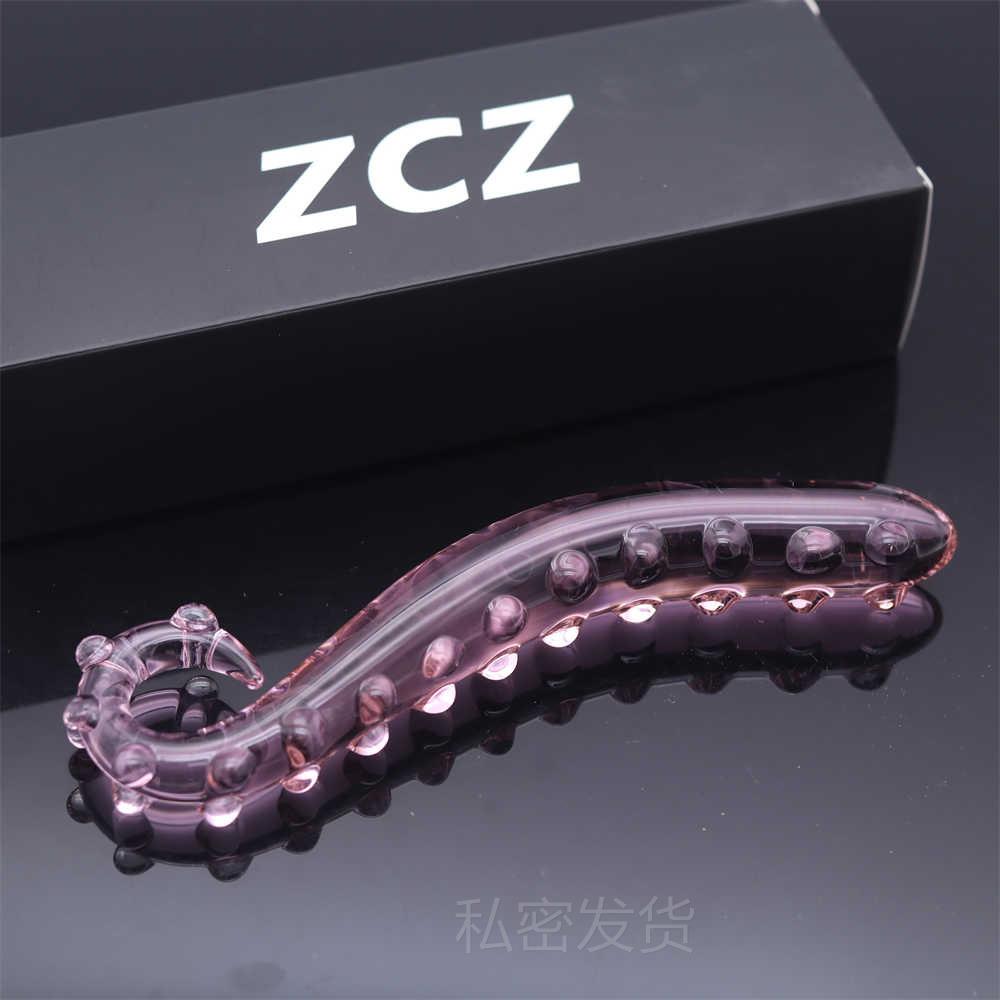 Glass-made femalemasturbation toy fake phallus adult product