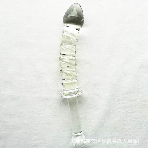Glass-made femalemasturbation toy fake phallus adult product