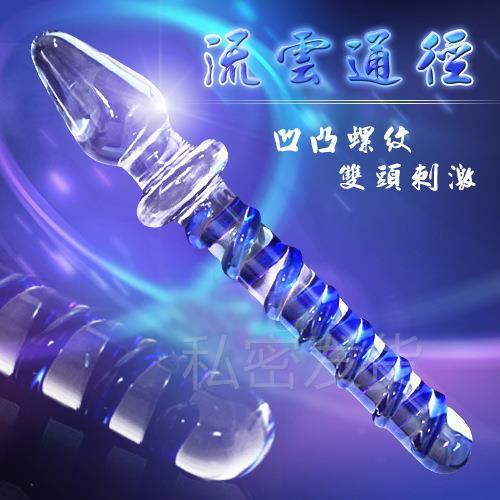 Glass-made femalemasturbation toy fake phallus adult product