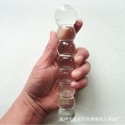 Glass-made femalemasturbation toy fake phallus adult product