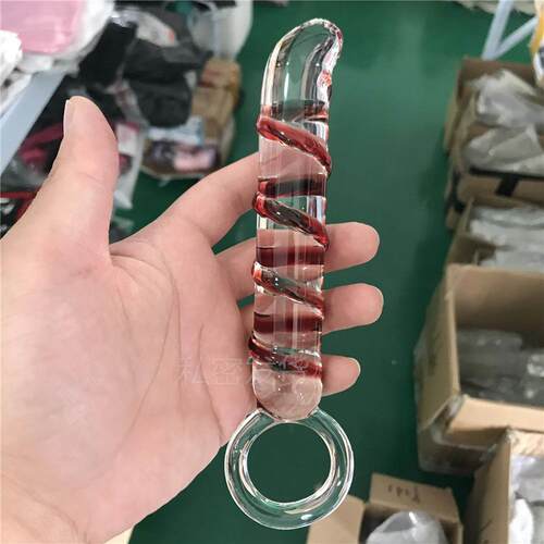 Glass-made femalemasturbation toy fake phallus adult product
