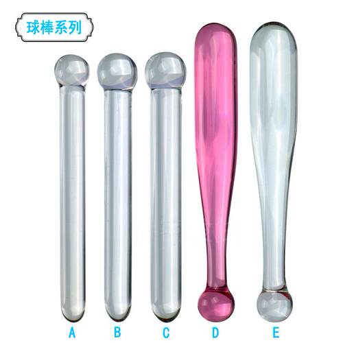 Glass-made femalemasturbation toy fake phallus adult product