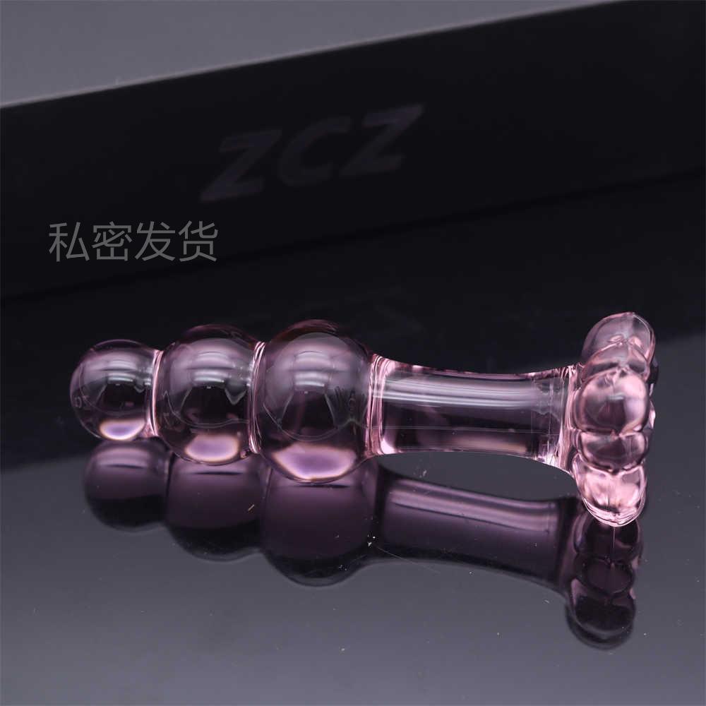 Glass-made femalemasturbation toy fake phallus adult product