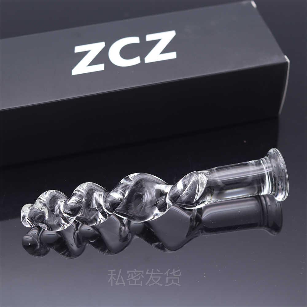 Glass-made femalemasturbation toy fake phallus adult product