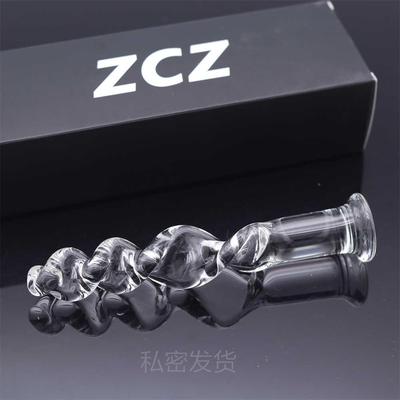 Glass-made femalemasturbation toy fake phallus adult product