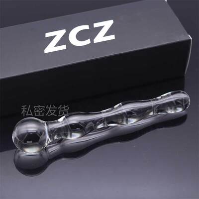 Glass-made femalemasturbation toy fake phallus adult product