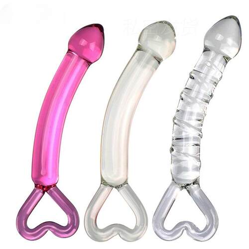Glass-made femalemasturbation toy fake phallus adult product