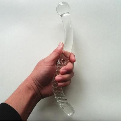 Glass-made femalemasturbation toy fake phallus adult product