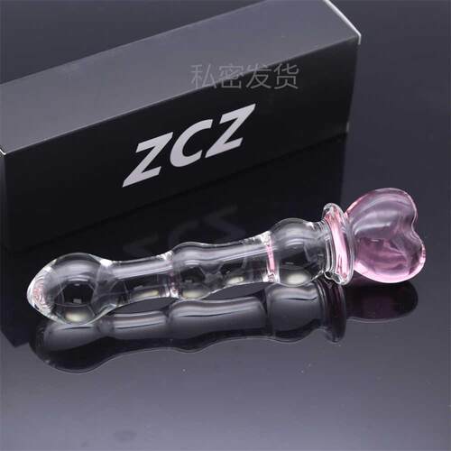 Glass-made femalemasturbation toy fake phallus adult product