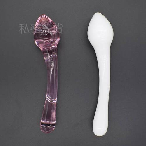 Glass-made femalemasturbation toy fake phallus adult product