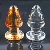 glass masturbation made used anus toy