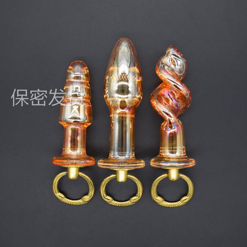 私密解压玻璃榜女用自己玩器玻璃按摩器仿真玩具按摩放松新款解压