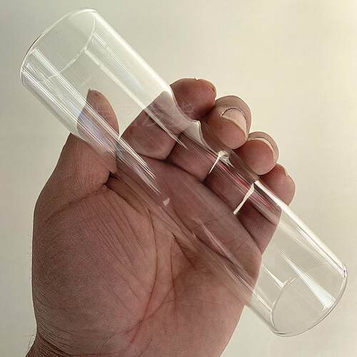 A self-pleasuring toy made of glass for use inside the anus.