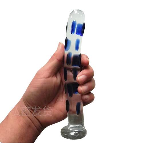 Glass-made femalemasturbation toy fake phallus adult product