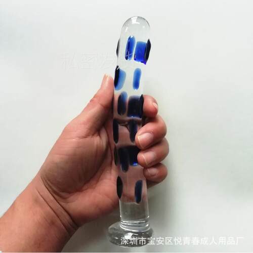 Glass-made femalemasturbation toy fake phallus adult product