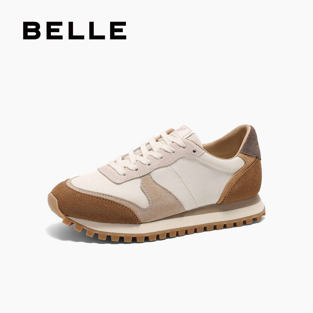 百丽女鞋复古厚底阿甘休闲板鞋子女春季新款休闲运动跑鞋D4E1DAM5,女鞋,休闲板鞋,淘宝优惠券,粉丝福利购,淘宝优惠卷