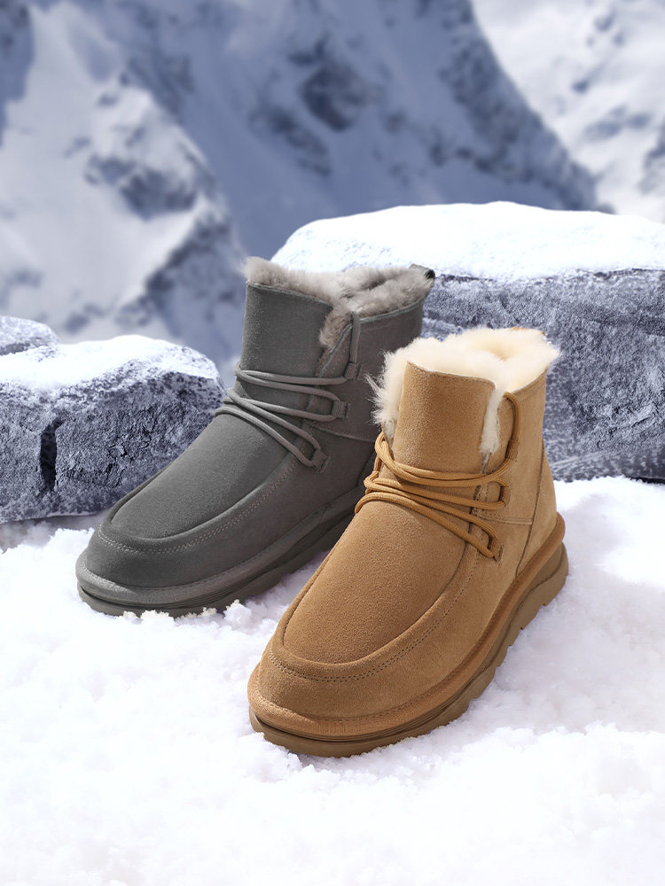 BELLE MENS SHOES WOOL SNOW BOOTS COTTON SHOES MENS WINTER VELVET WARM BOOTS MENS NEW SHOES 8DZ01DD3