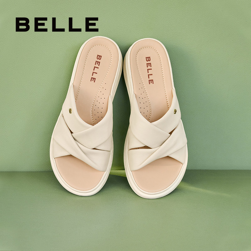 百丽沙滩鞋厚底拖鞋女夏季新款妈妈鞋子可外穿凉拖A9T1DBT4,女鞋,其他拖鞋,淘宝优惠券,粉丝福利购,淘宝优惠卷