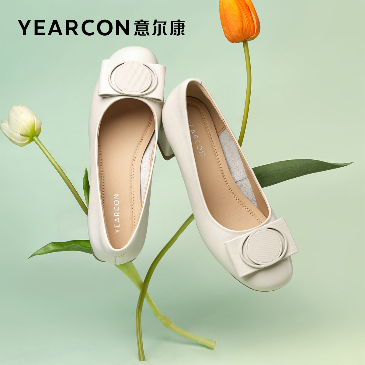 意尔康官方旗舰店女鞋一脚蹬浅口单鞋休闲气质优雅工装鞋职场
