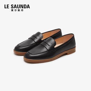 【达播专属】莱尔斯丹2024春季新款商场同款低跟乐福鞋女5M20701