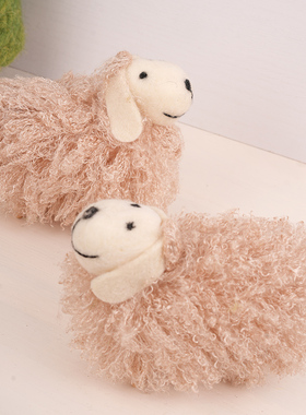 长毛小绵羊创意软装饰品