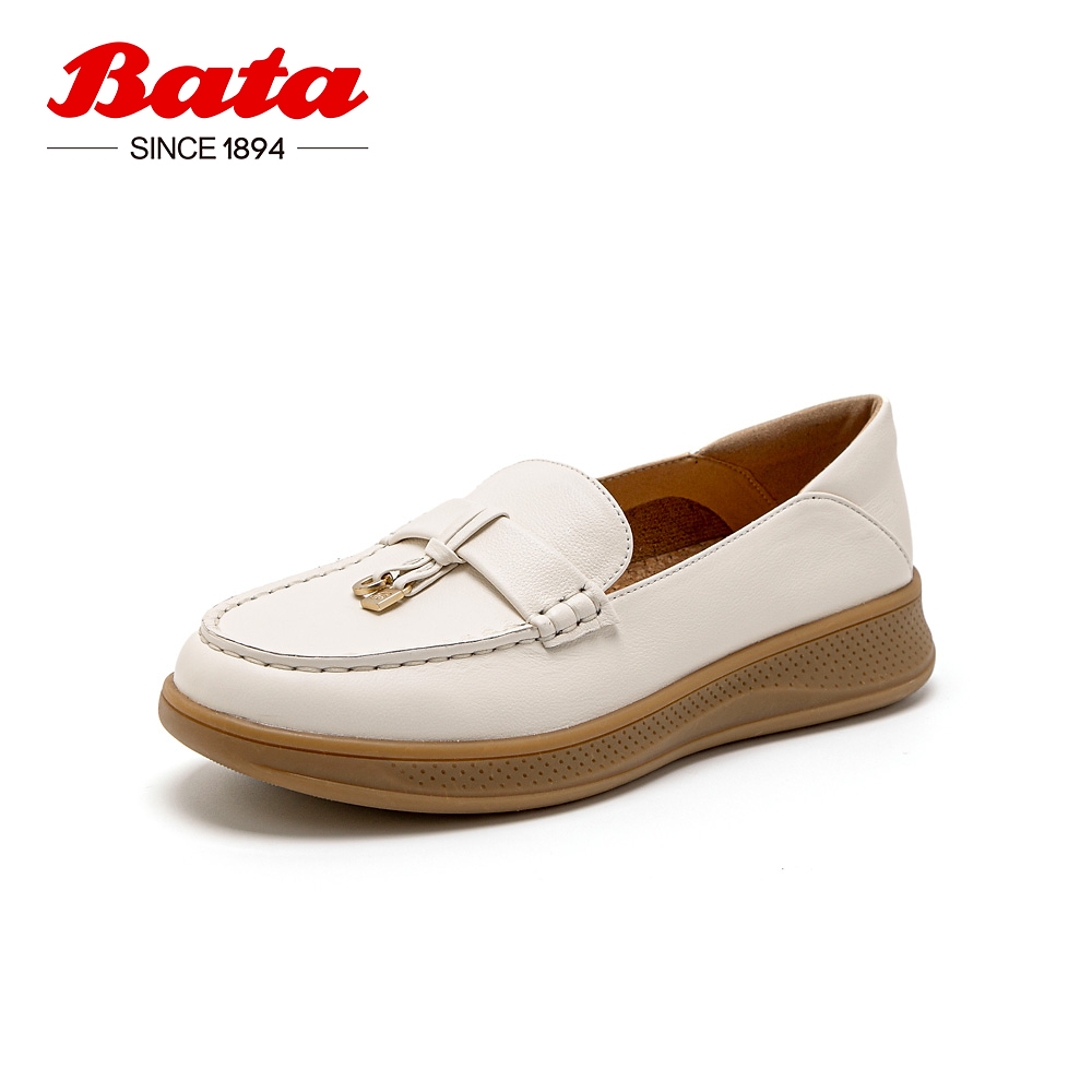 复古英伦厚底牛皮通勤一脚蹬