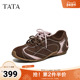 2026年新款 TATA他她复古棕色阿甘鞋 女百搭平底休闲运动鞋 CME01AM6