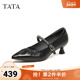 TATA他她女鞋 UZE01AQ6 女细跟休闲玛丽珍鞋 2026春季 真皮浅口单鞋