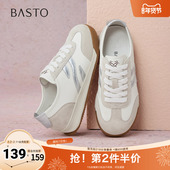 复古潮流女休闲鞋 百思图2025秋季 D3307CM5 德训鞋 时尚 新款 商场同款