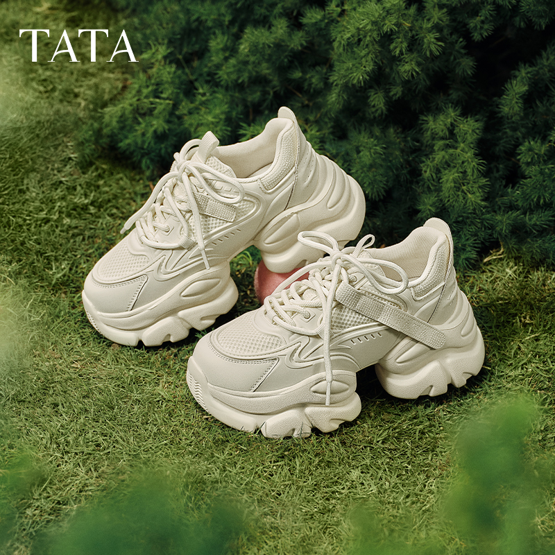 TATA/他她休闲时尚厚底老爹鞋