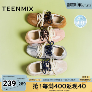 百搭舒适平底女德训鞋 带潮酷时尚 KG063BM5 双鞋 天美意新款