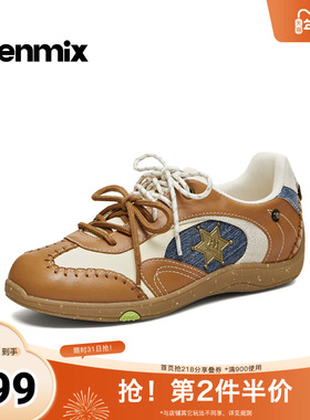天美意2026春新款商场同款复古减龄阿甘德训鞋女休闲鞋6TZ20AM6
