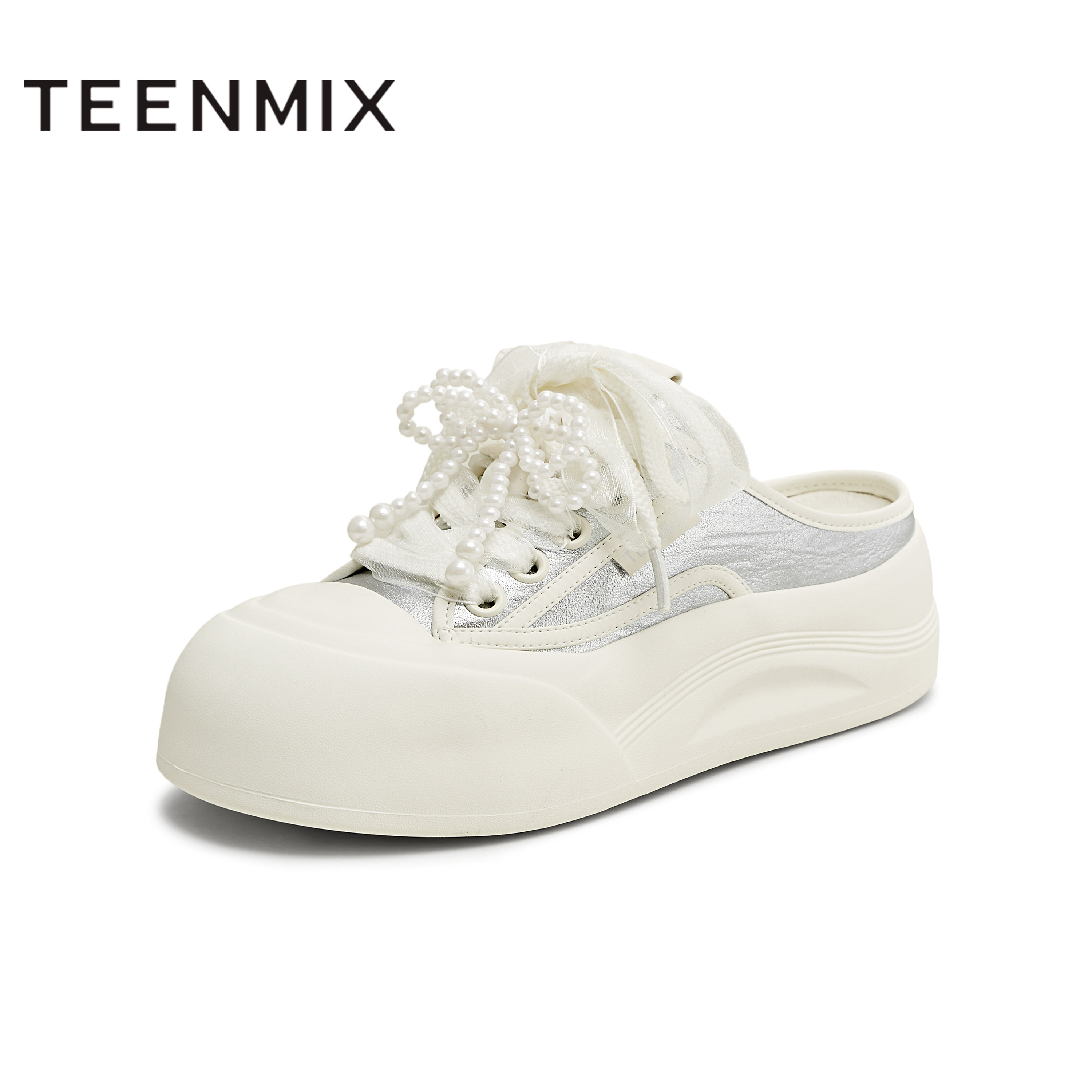 天美意2025新款半拖鞋后空拖鞋运动休闲百搭女板鞋KB075BH5,女鞋,包头拖,淘宝优惠券,粉丝福利购,淘宝优惠卷