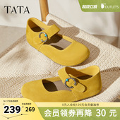 春季 低跟包头鞋 时尚 新款 子CF701CQ5奥莱 百搭勃肯鞋 TATA他她女鞋