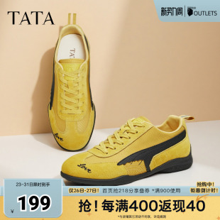 新款 TATA他她女鞋 百搭运动鞋 轻便阿甘鞋 GTX02CM5奥莱 春软底德训鞋