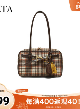 TATA/他她2025冬商场同款通勤百搭单肩包女包新款X3529DX5